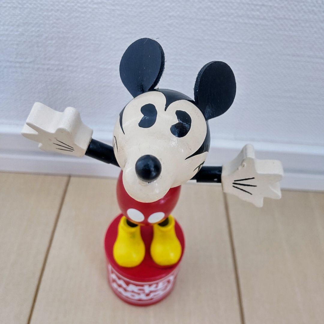 【レア】ミッキーマウス　脱力人形　プッシュパペット 　レトロ　時代物