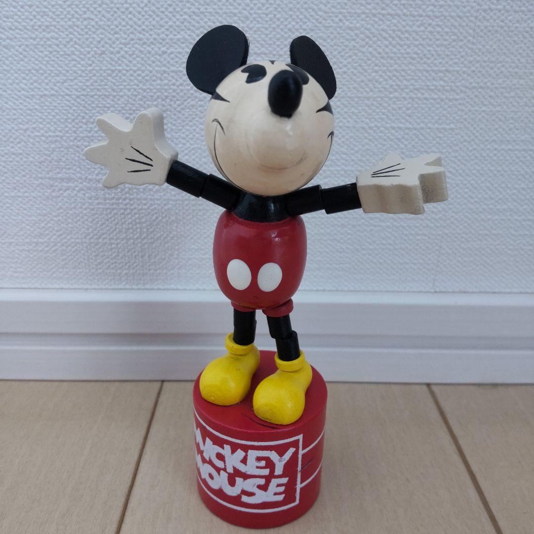 【レア】ミッキーマウス　脱力人形　プッシュパペット 　レトロ　時代物