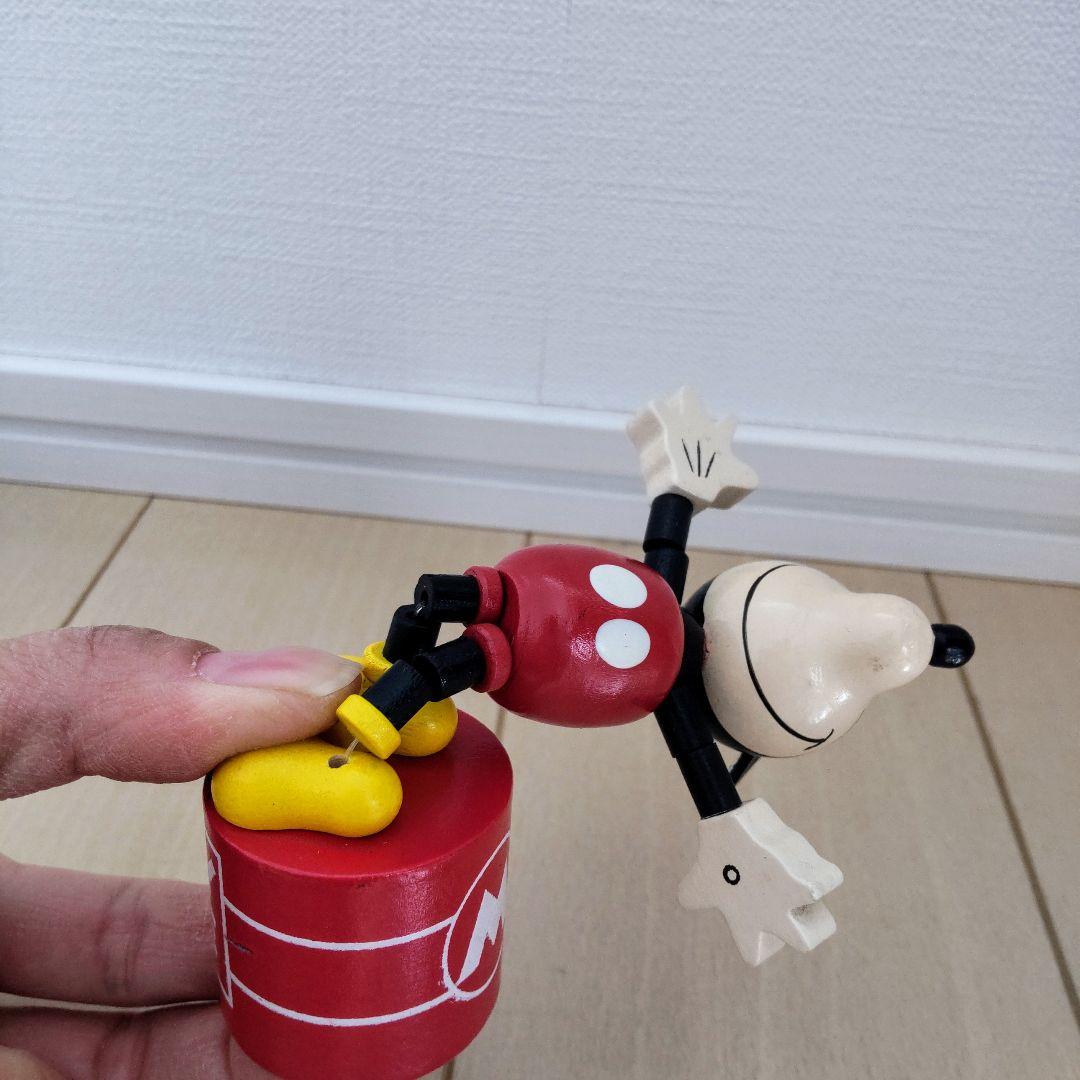 【レア】ミッキーマウス　脱力人形　プッシュパペット 　レトロ　時代物