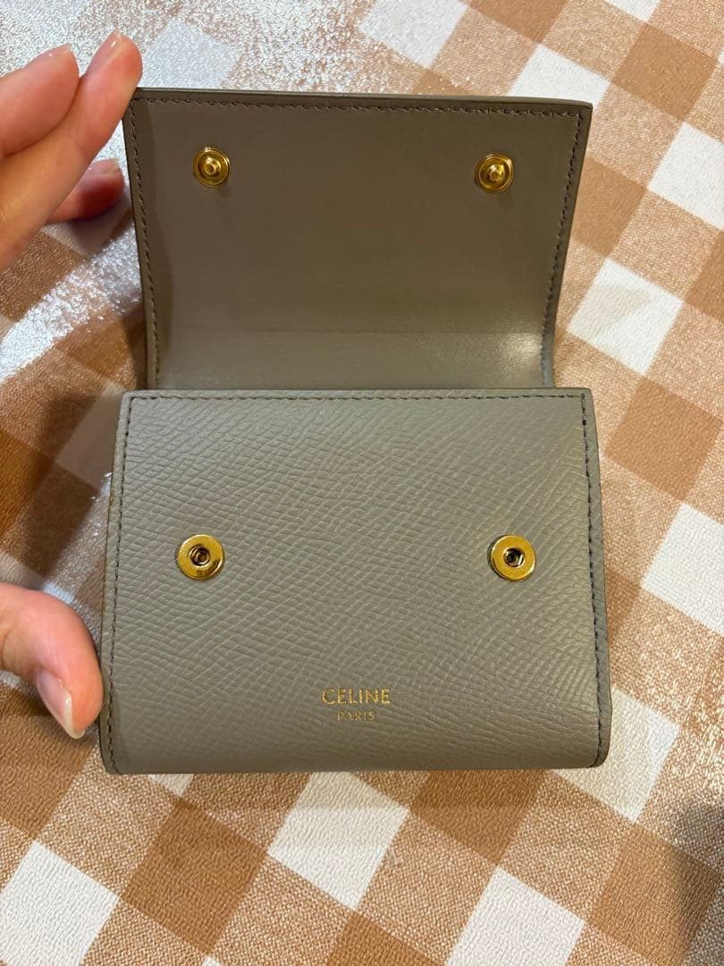 CELINE グレー 二つ折り財布