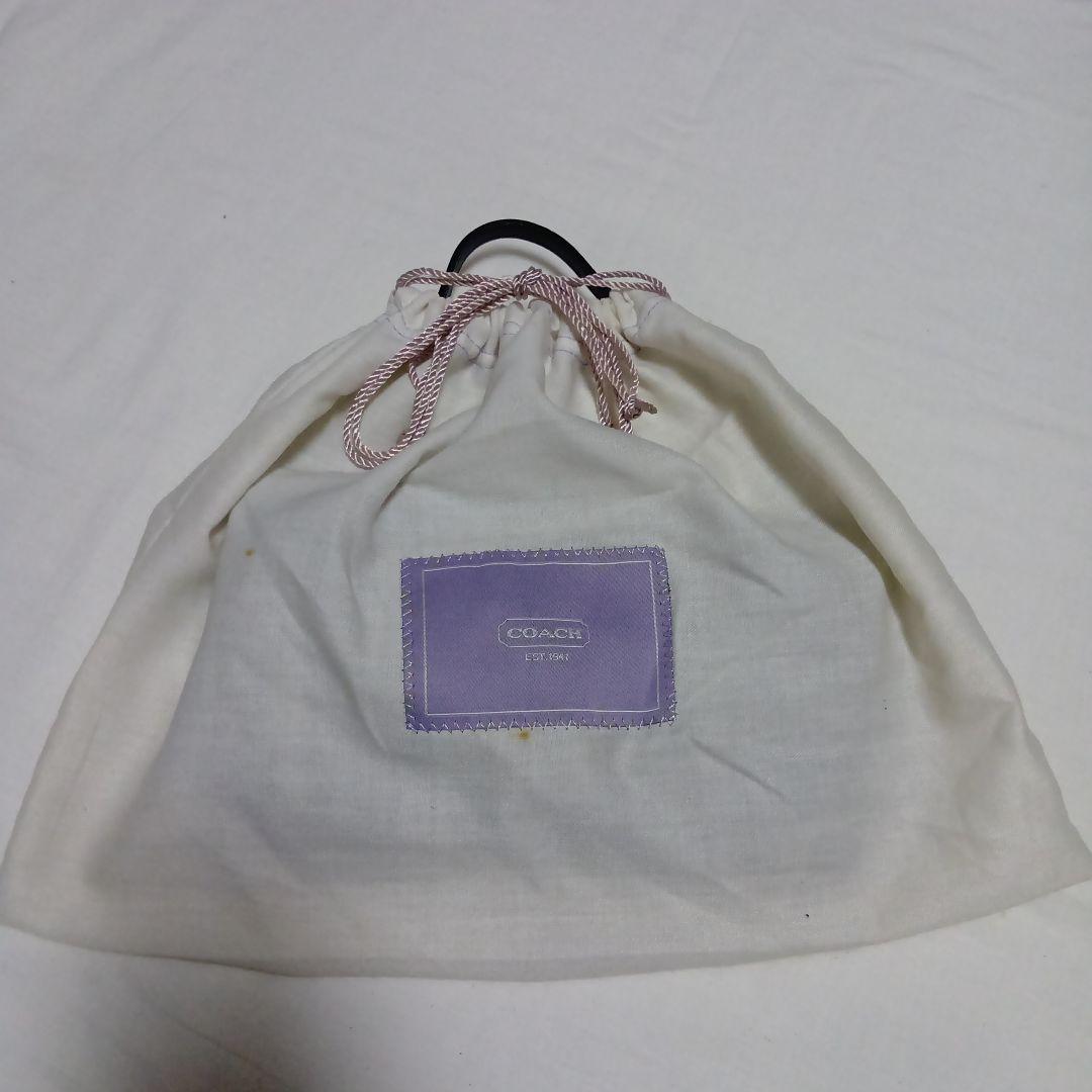 COACH ワンハンドルミニバッグ 黒×シルバーシグネチャー