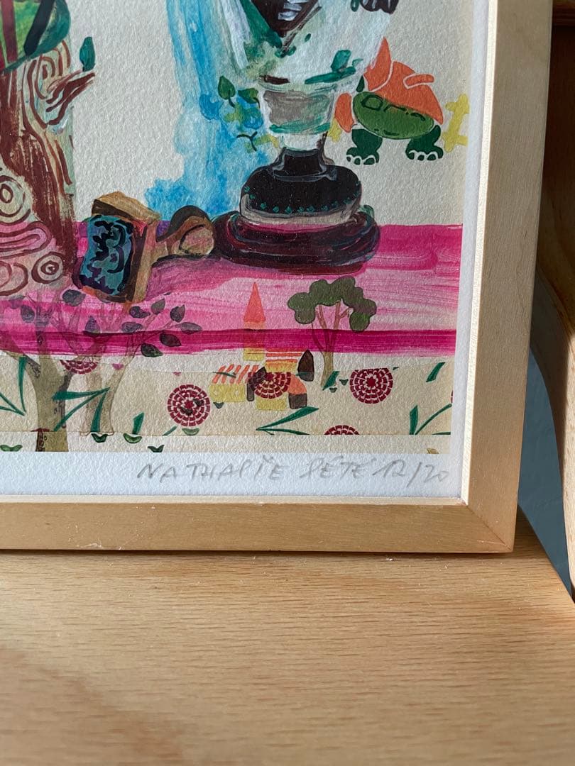 ナタリーレテ　リトグラフ　直筆サイン入り