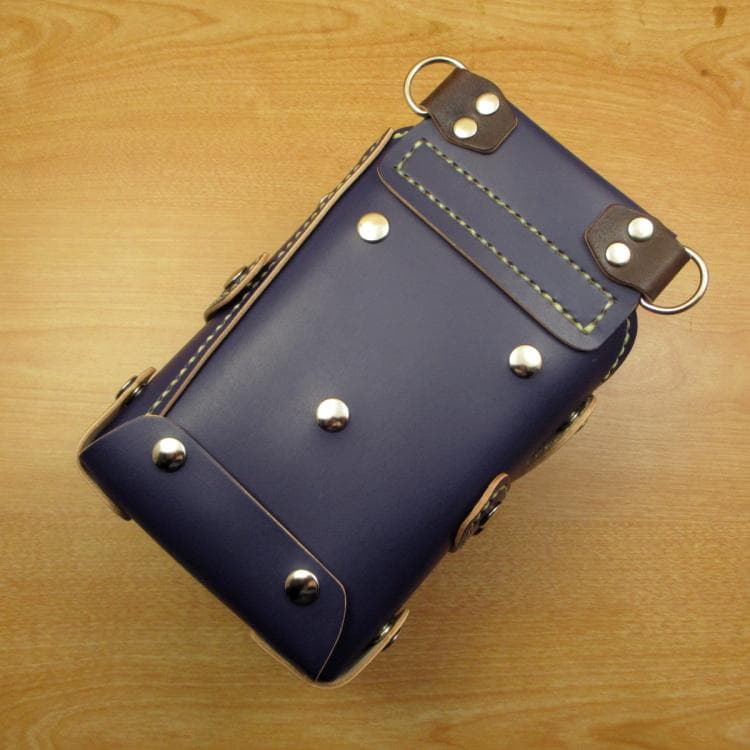 【トリマー向き】 ネイビー＆焦げ茶　８丁　シザーケース　TSC-13/CNA