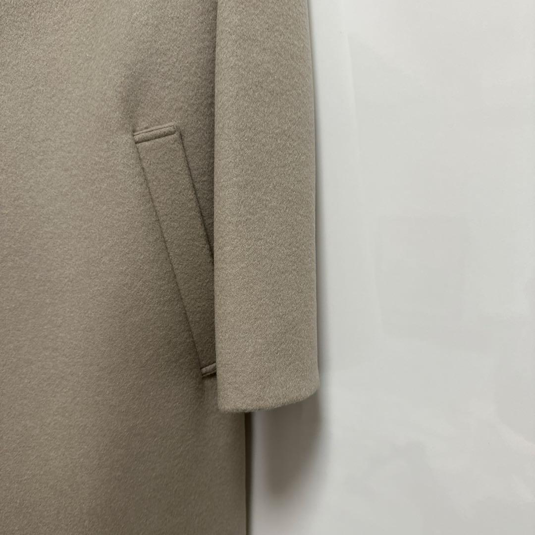 タグ付き　untitled グレージュの羊毛カシミアだけのコート