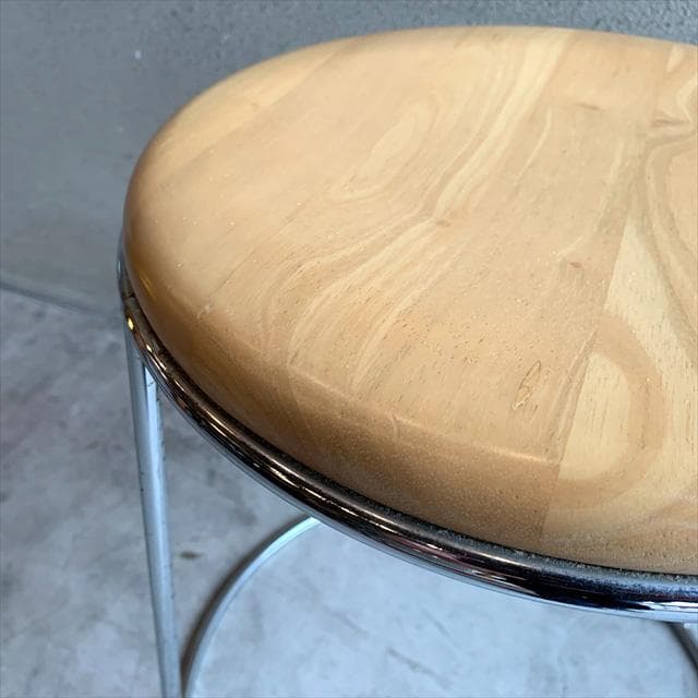 hikari/光製作所｜スツール｜ウッドシート｜スチールベース｜ヴィンテージ｜②