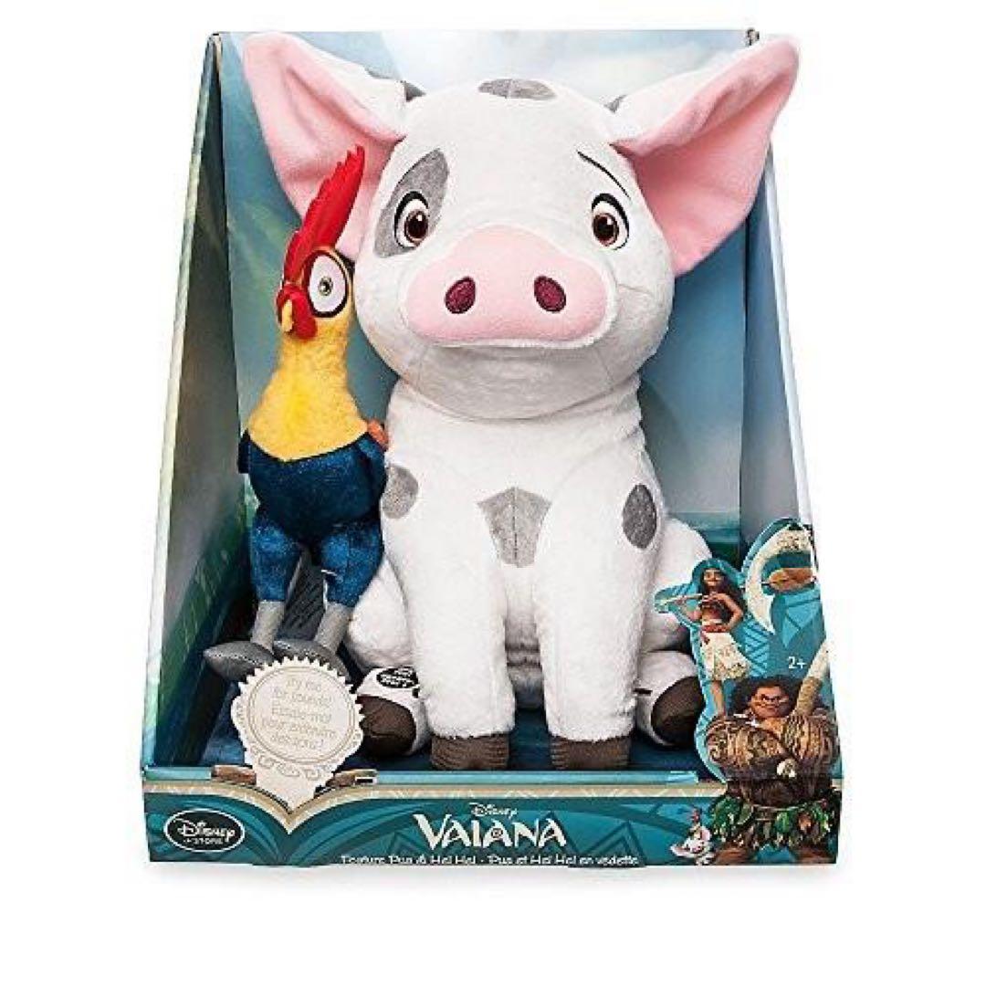 Disney ディズニー モアナと伝説の海 プアとヘイヘイ 話すぬいぐるみセット