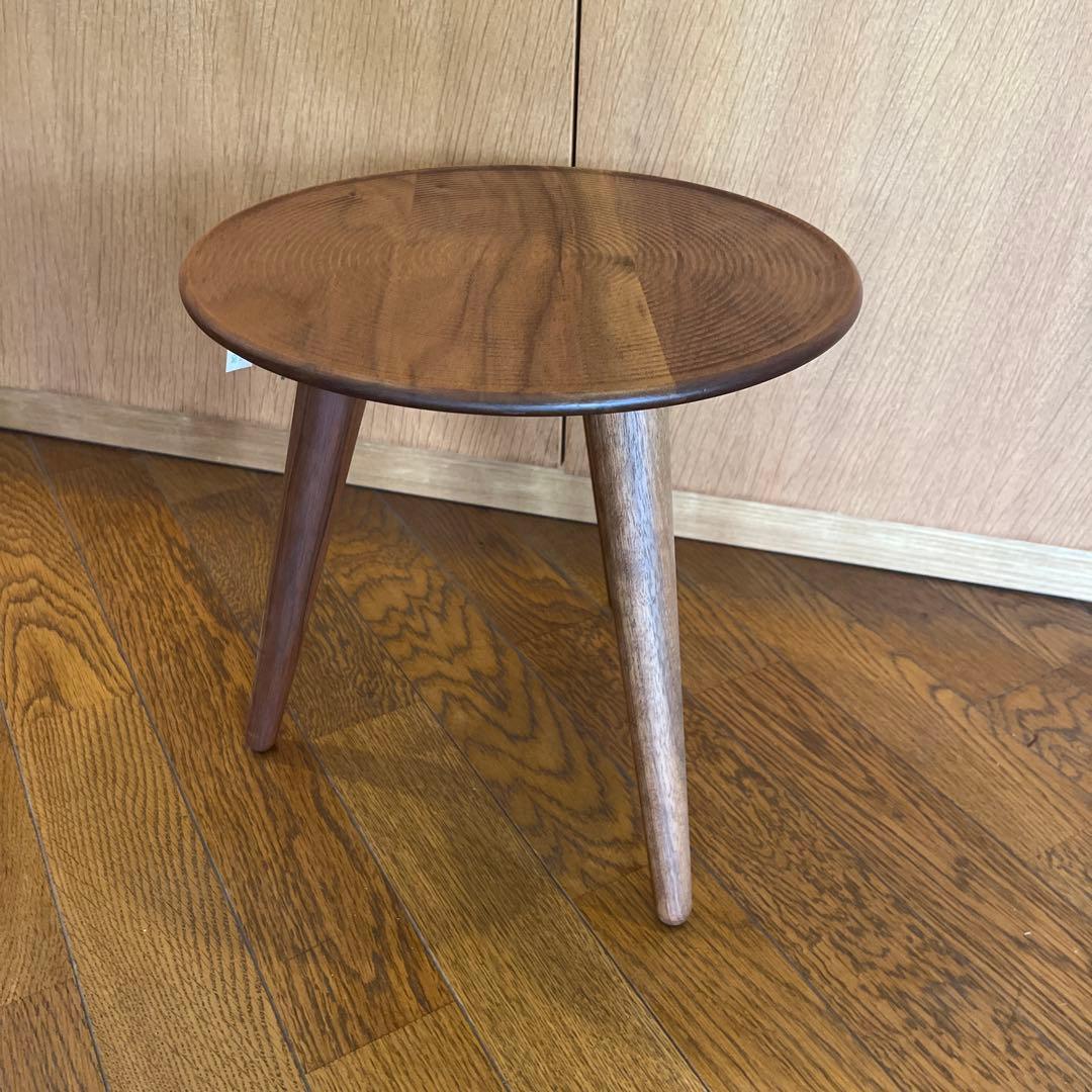 木製円形座卓 ダークブラウン