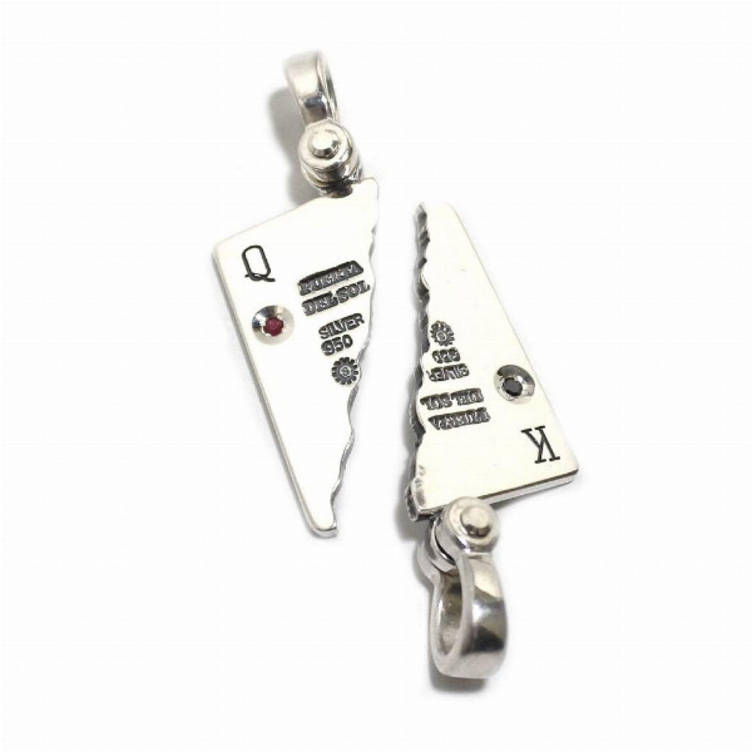 プエルタデルソル リバーシブル トランプ ペンダント ブラックダイヤ ルビー