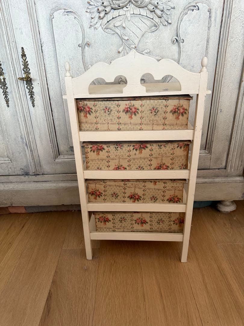 フランスアンティークレア木枠付きドゥロワー抽斗