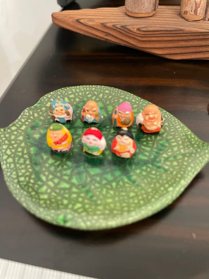七福神　日本人形セット 伝統的な神様像　まとめ売り　芳月作　七福神　陶器