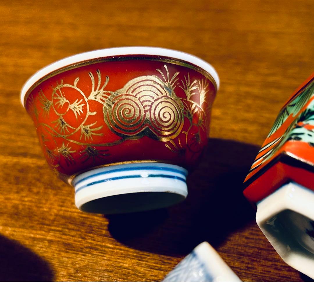 九谷焼　長右衛門四代目作　器5点セット