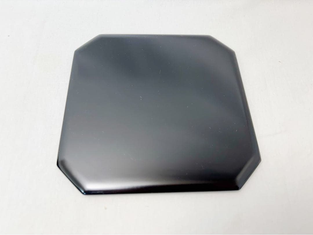 ほぼ未使用 懐石道具 木製黒真塗 5段縁高重 茶懐石 利休好写 お正月 紙箱