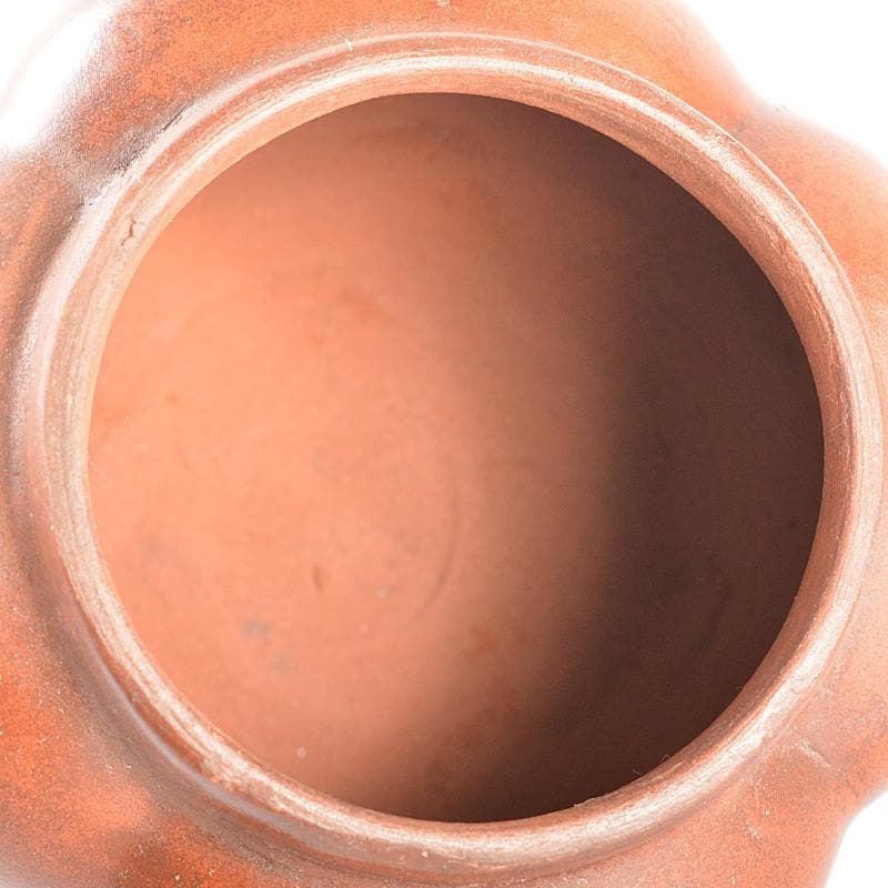 中国　 時大彬製　紫砂　朱泥　神獣持手　急須　茶壷　N　6696