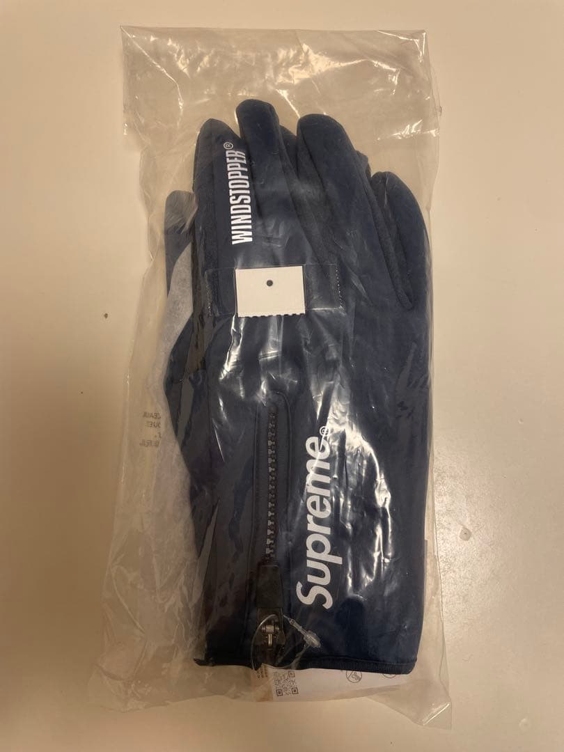 小物 supreme WINDSTOPPER Zip Gloves navy XL