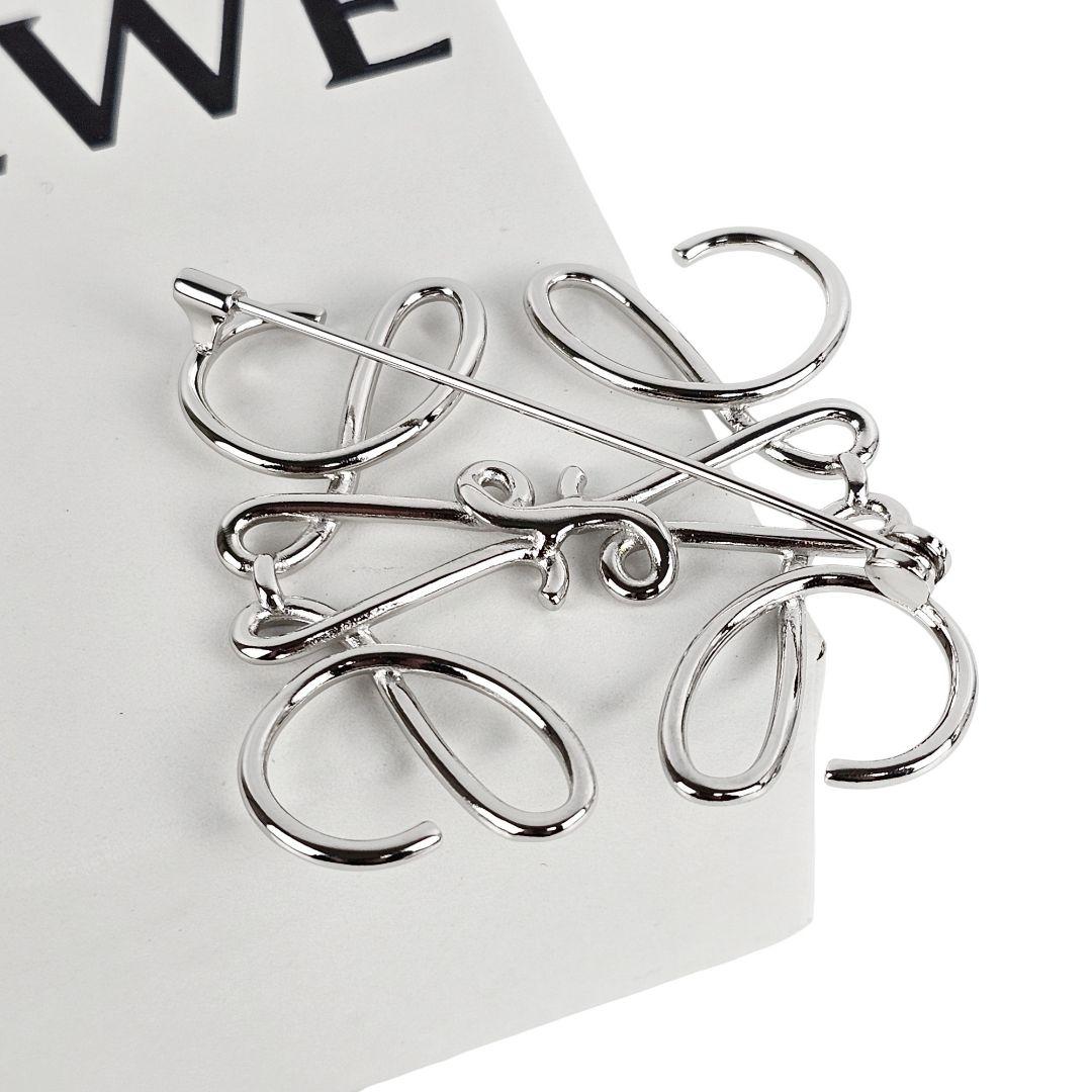 美品 ロエベ LOEWE Anagram Brooch アナグラム ブローチ