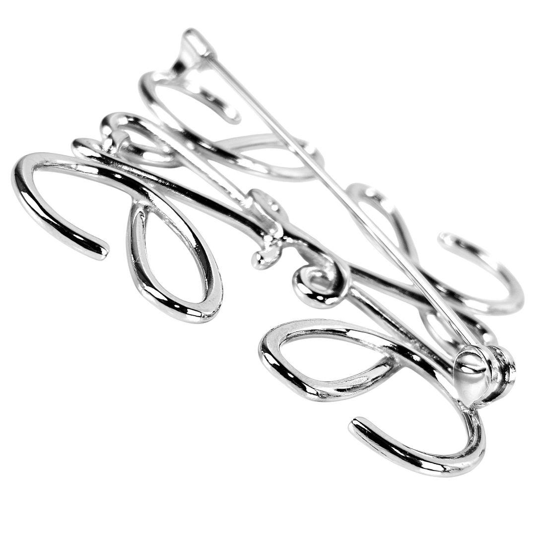 美品 ロエベ LOEWE Anagram Brooch アナグラム ブローチ