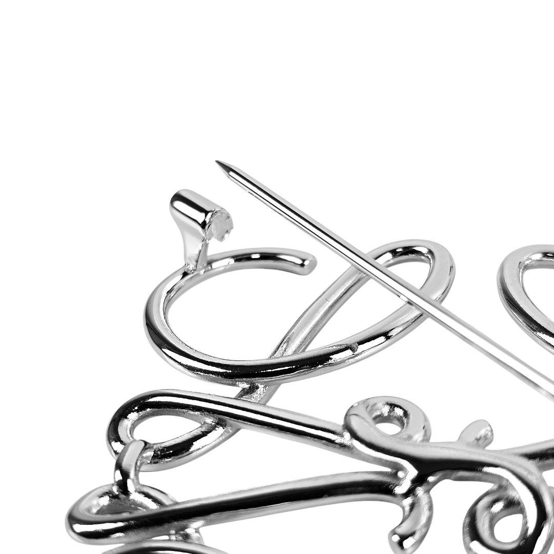 美品 ロエベ LOEWE Anagram Brooch アナグラム ブローチ