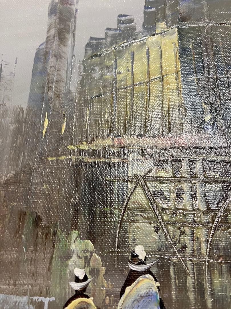 パリ　油絵　額68✖︎61