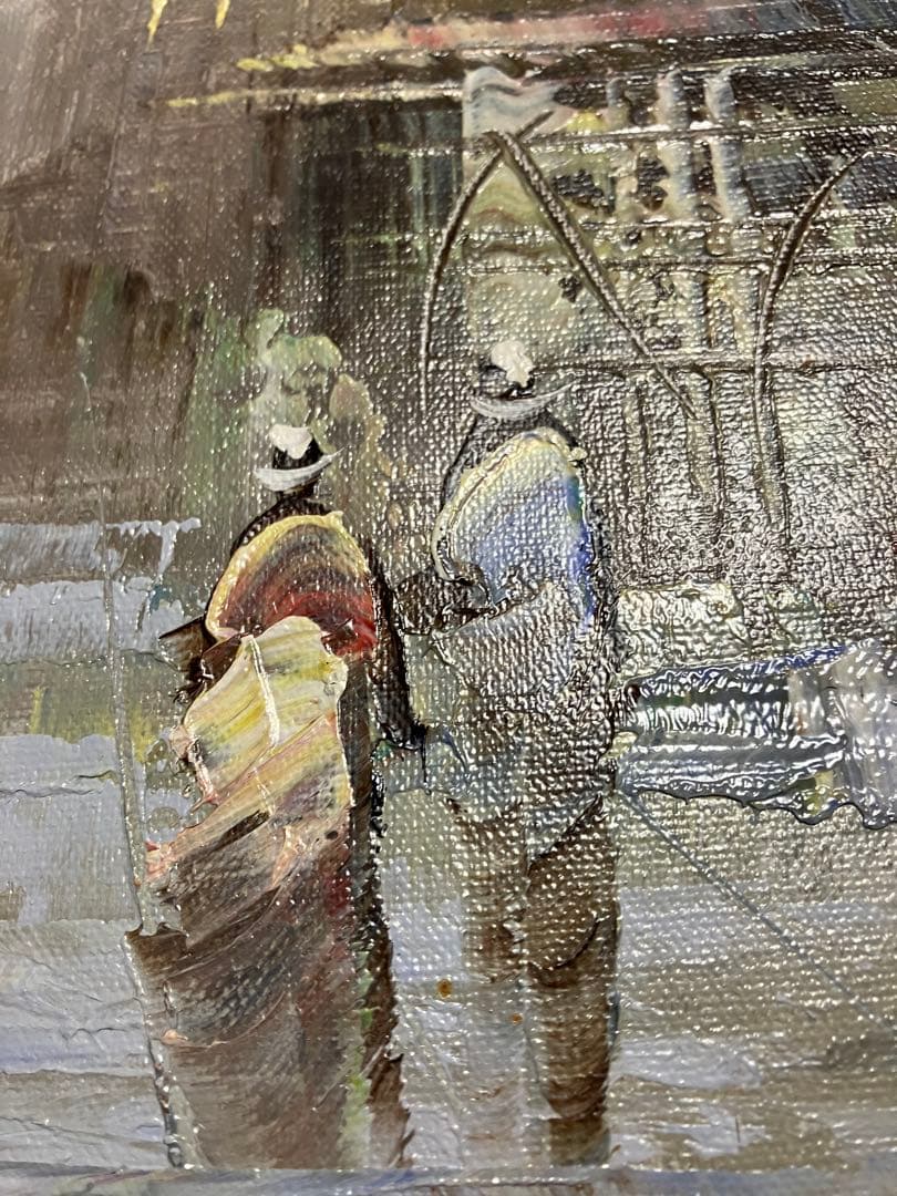 パリ　油絵　額68✖︎61