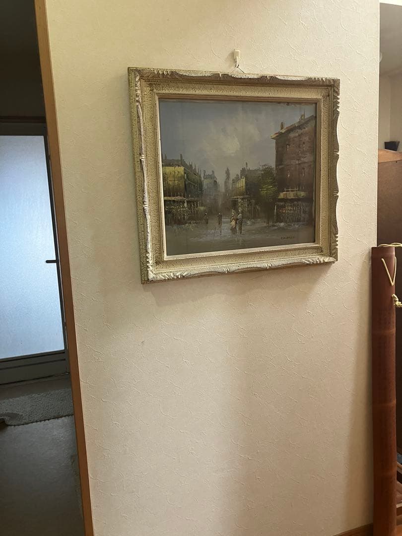 パリ　油絵　額68✖︎61