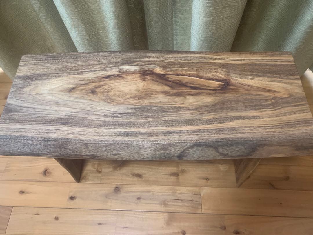 勿体ないワイルドな❣️①楠サイドテーブル、ベンチ＊補強貫#SDGs