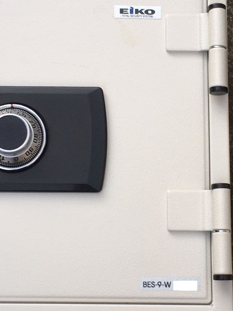 EIKO BES-9-W 小型 耐火金庫 エーコー ダイヤル式 鍵2本付 現状品
