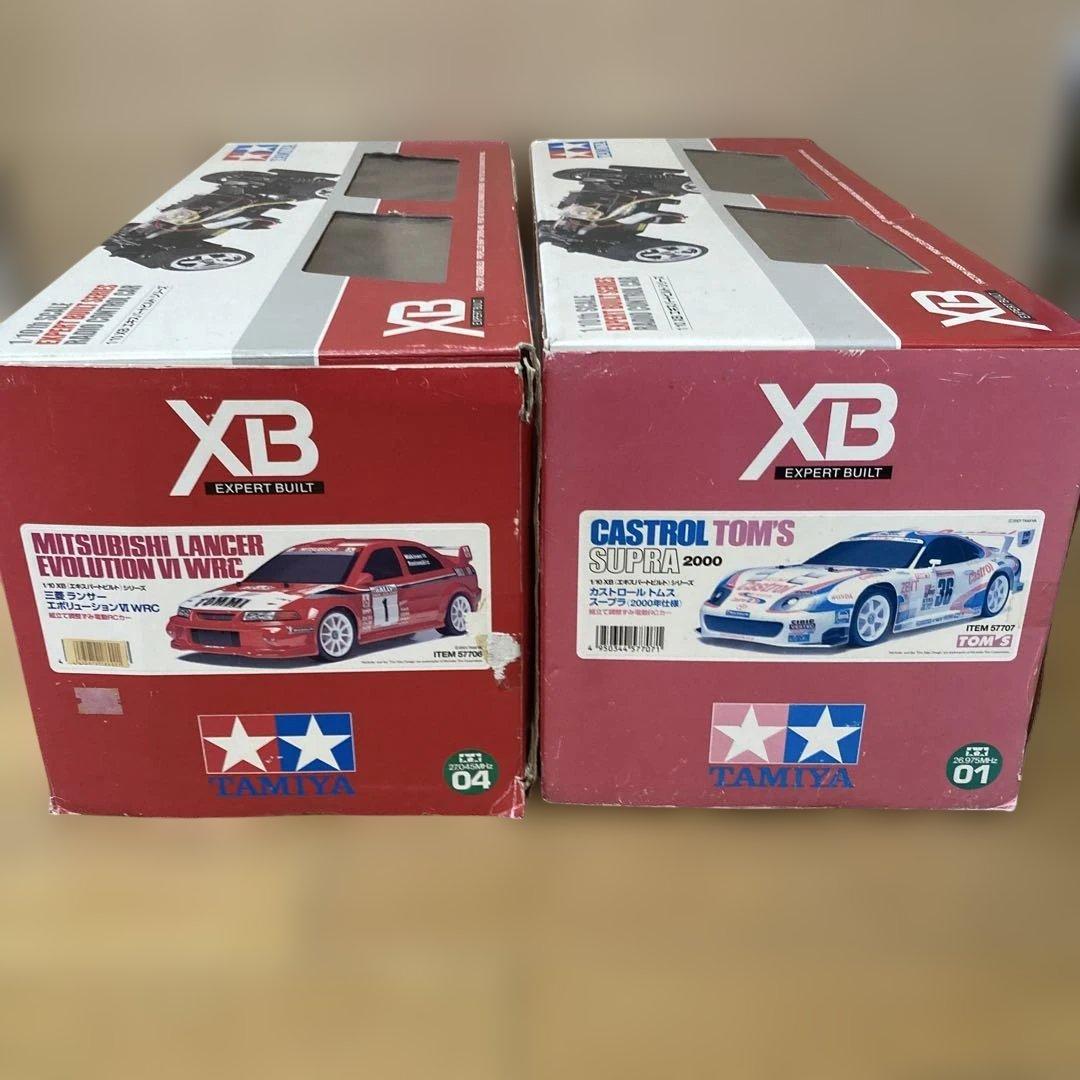 絶版！古いタミヤXB ランエボⅥ WRC、カストロール トムス スープラ セット