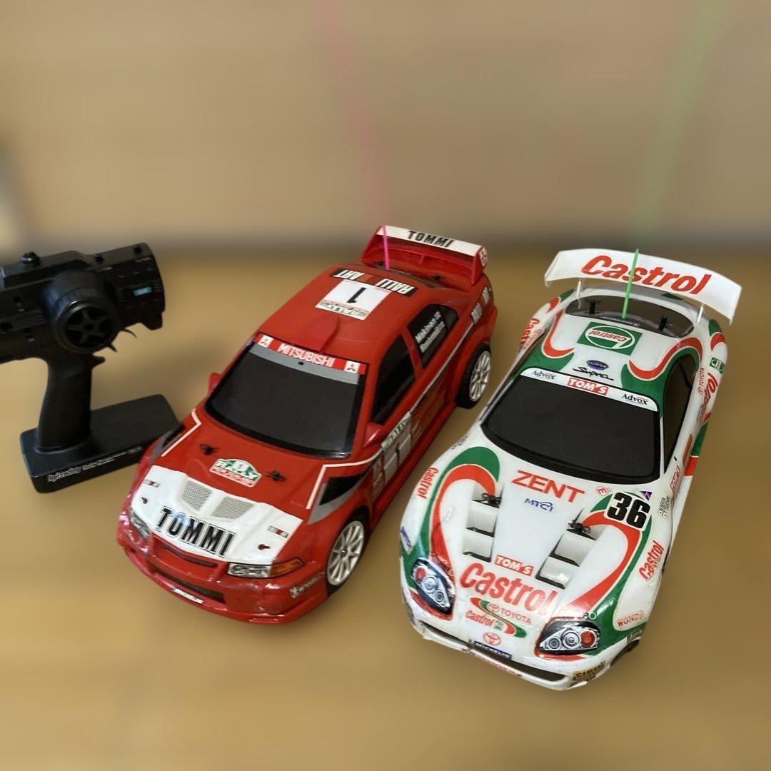 絶版！古いタミヤXB ランエボⅥ WRC、カストロール トムス スープラ セット