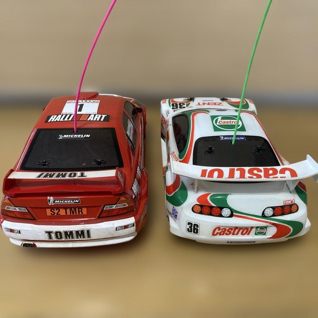 絶版！古いタミヤXB ランエボⅥ WRC、カストロール トムス スープラ セット