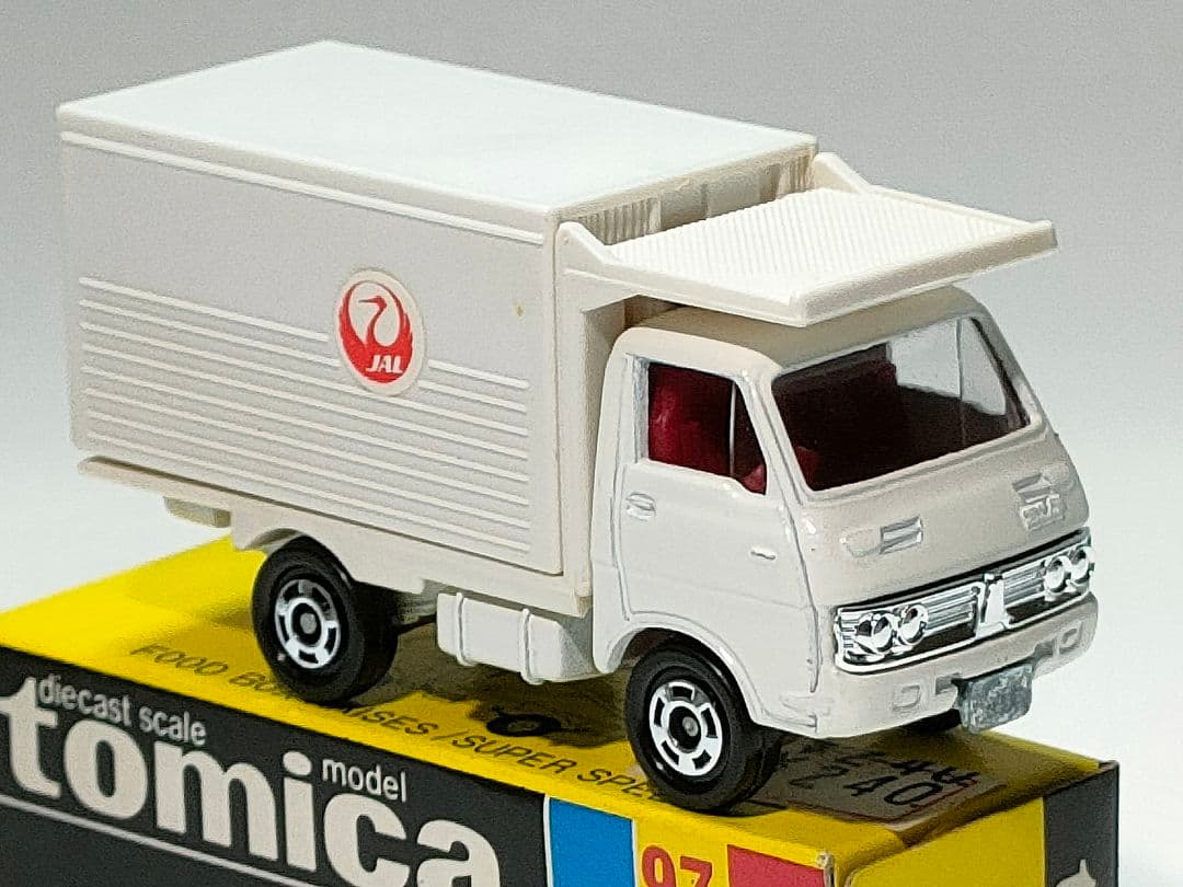 黒箱トミカ97 JAL日本航空フードローダー機内食運搬車 美品 日本製 デッド