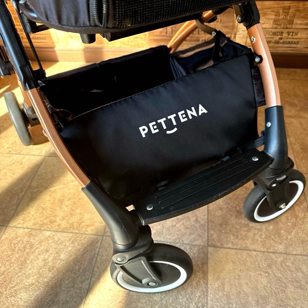 PETTENA 分離型 ペットカート 広い空間 自立可能 ワンタッチ折畳 軽量