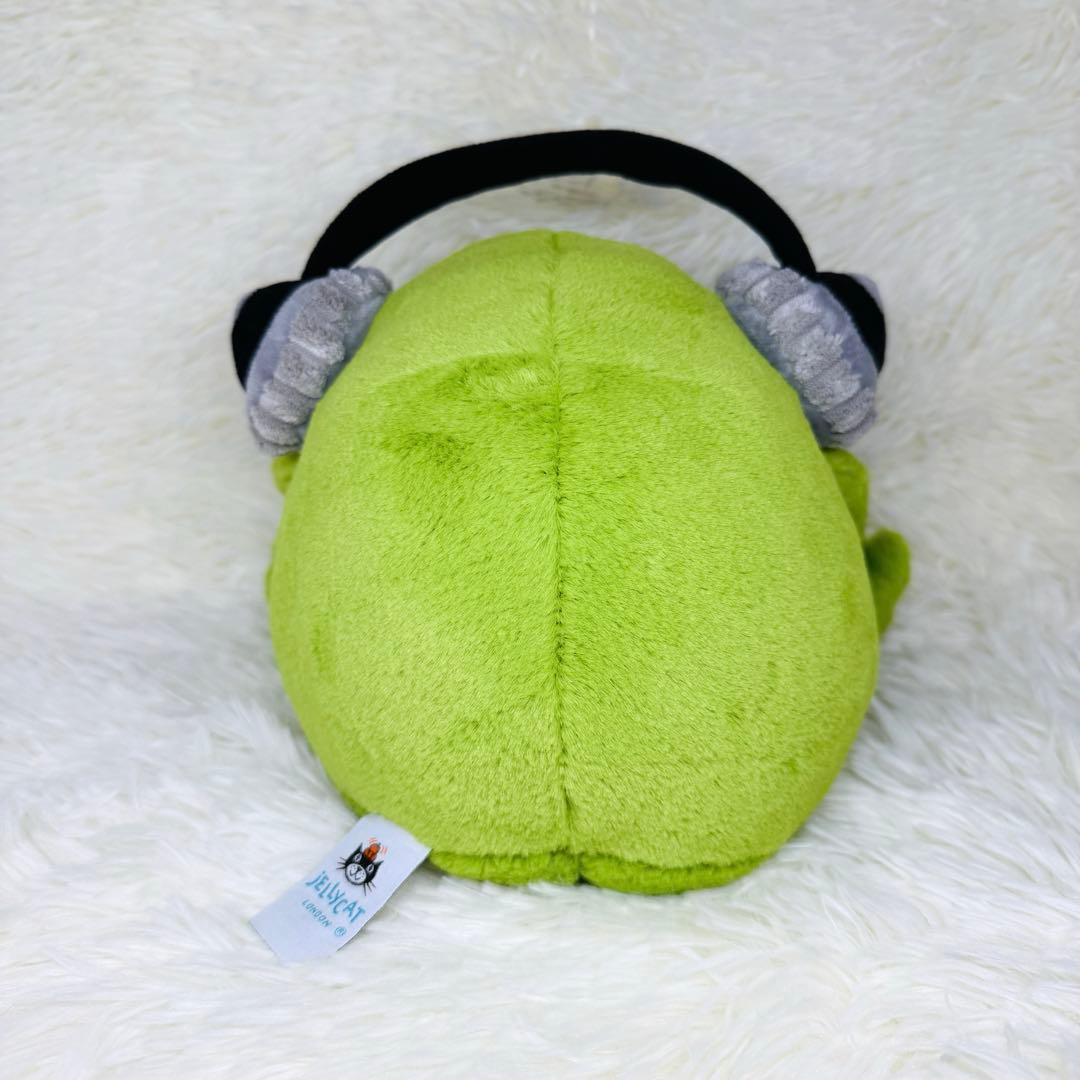 希少 美品  ジェリーキャット カエル ヘッドフォン ぬいぐるみ