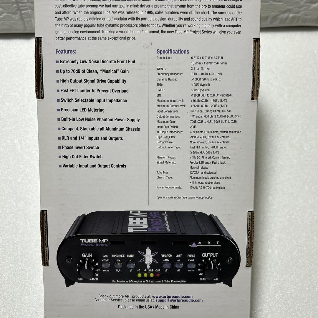 ART Tube MP Project Series 真空管プリアンプ