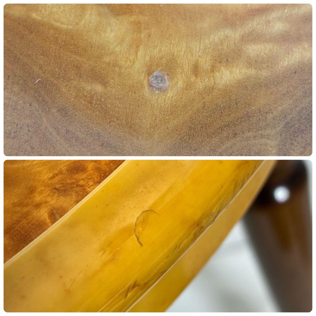 イタリア製 象嵌細工 サイドテーブル ヴィンテージ 艶あり 花柄