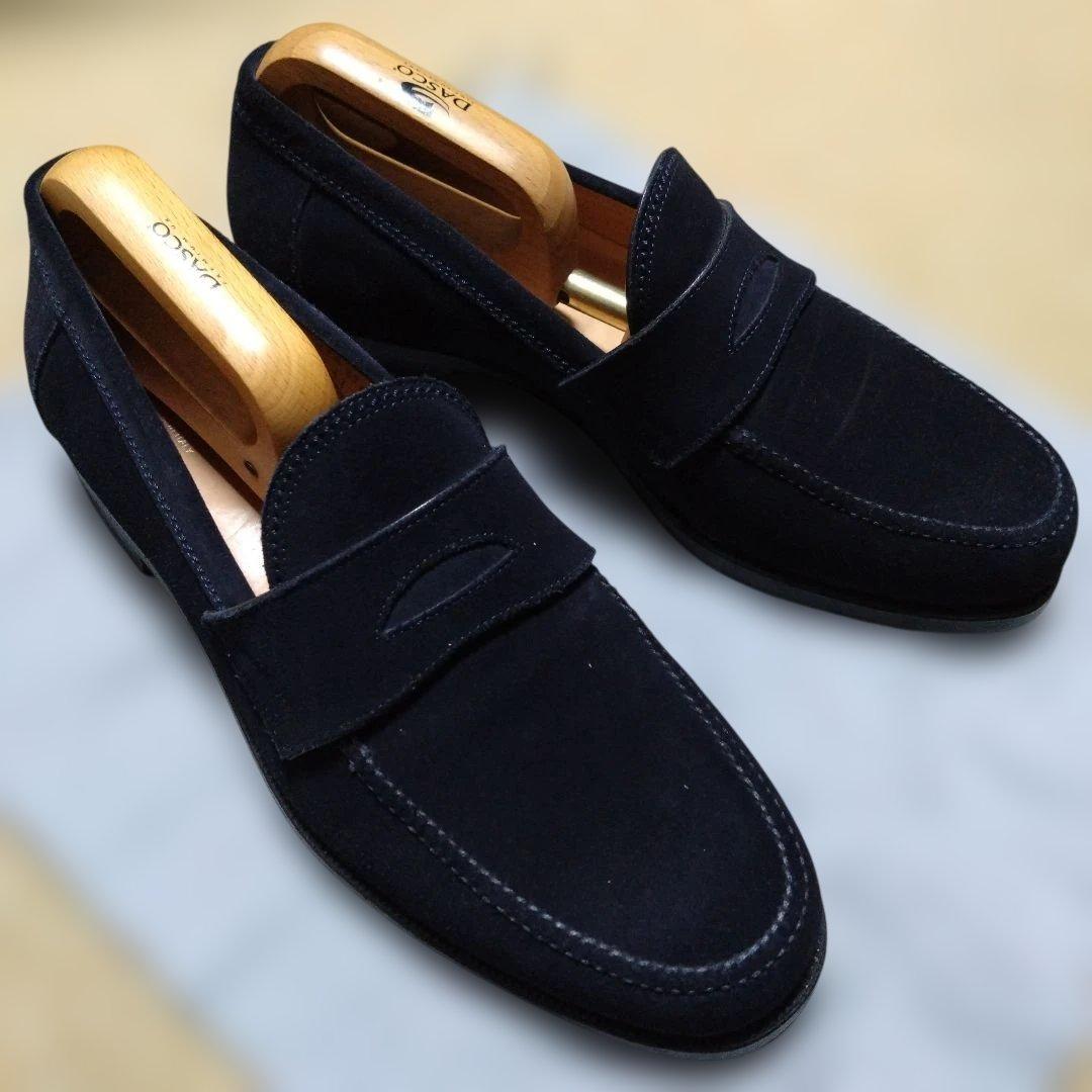 F.lli.Giacomettiフラテッリジャコメッティ ローファー ネイビー