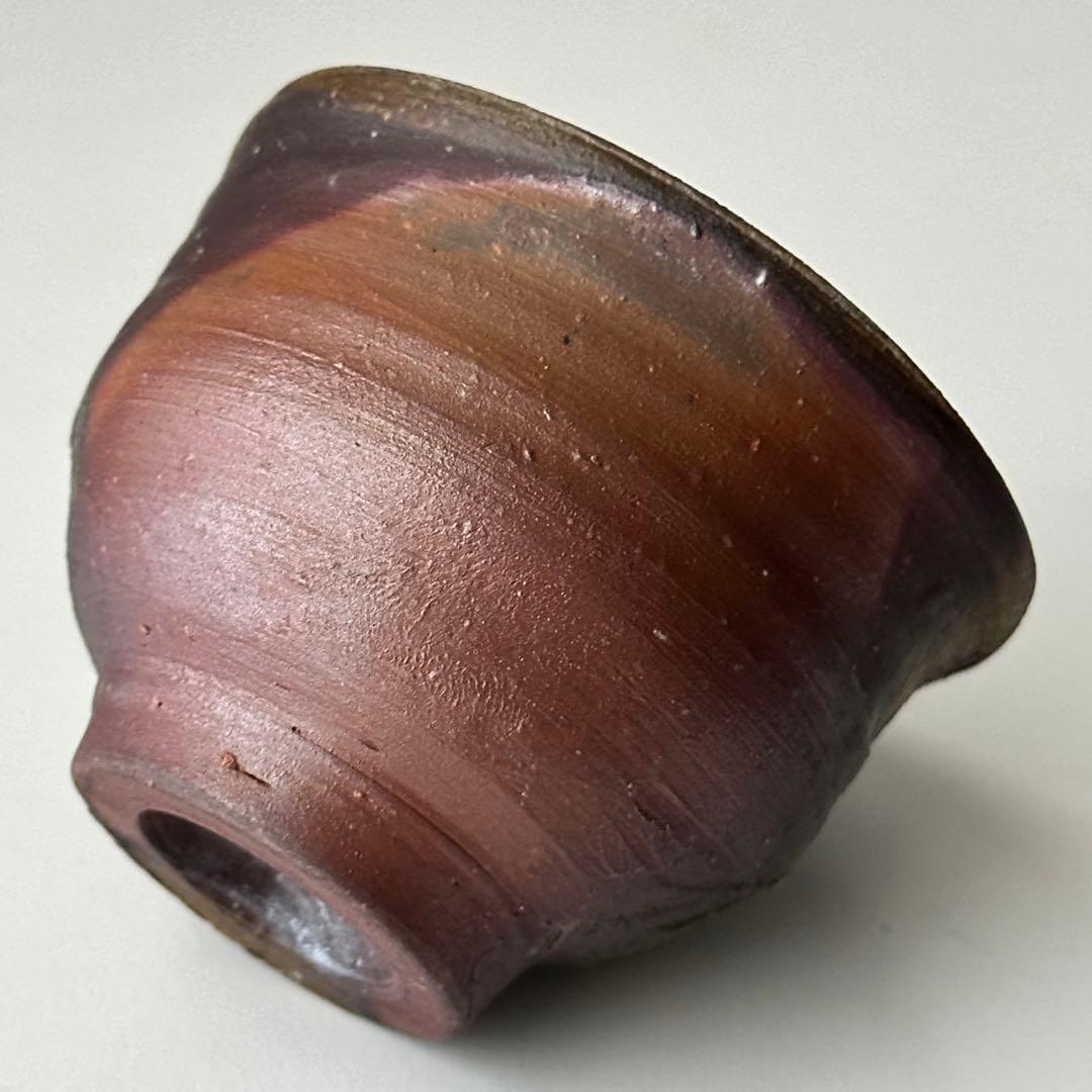 藤原雄 備前 酒器 牡丹餅 ぐい呑 共箱