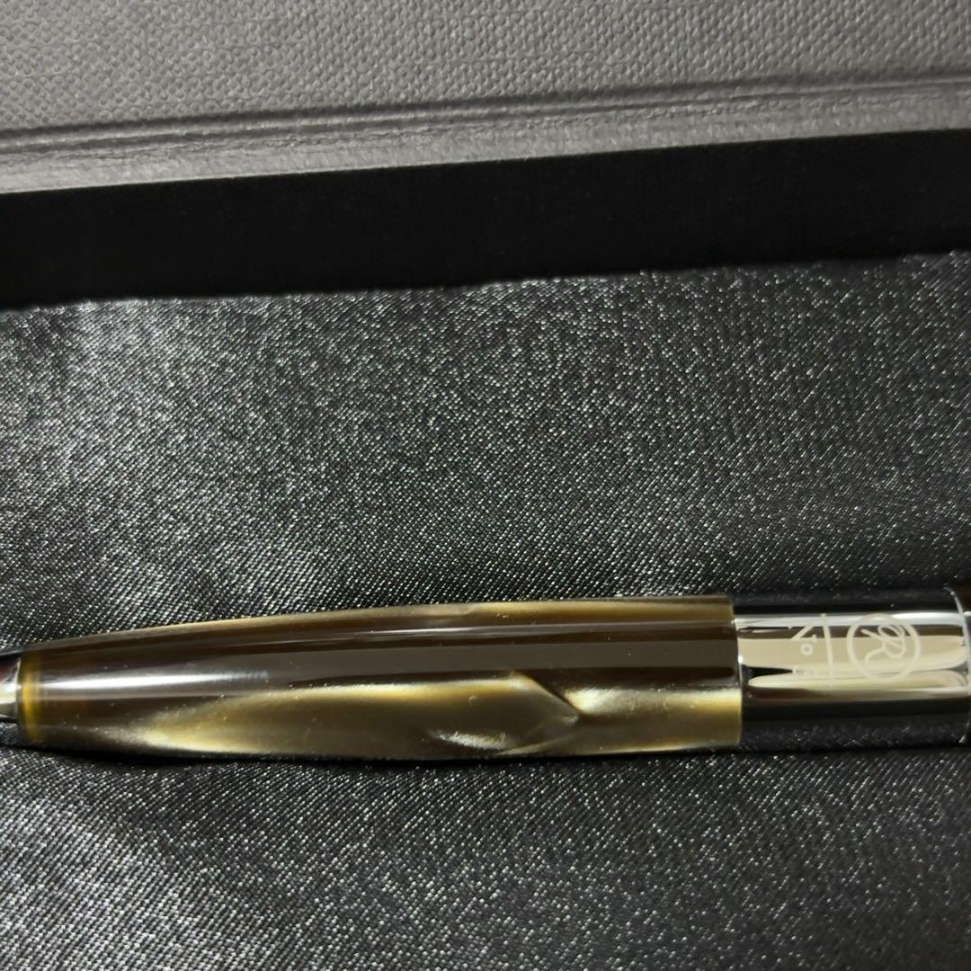 新品未使用 ROMEO No.3 五大陸 別注 太軸ボールペン グレーブラウン