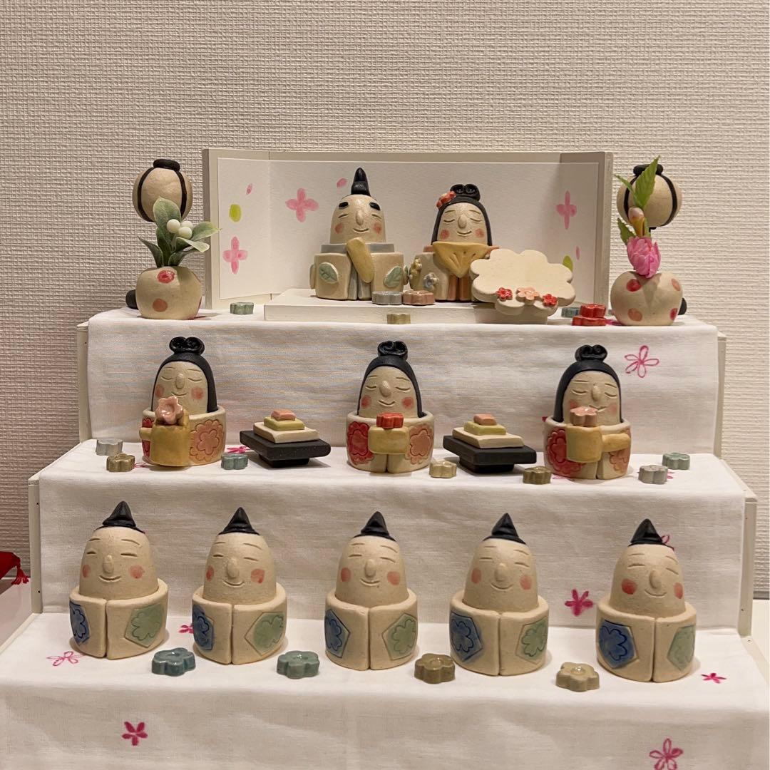 極美品◾️岡崎順子 お雛様 3段飾り