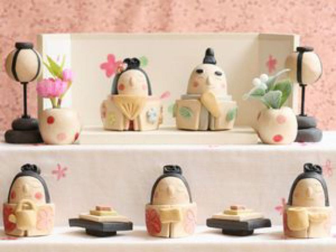 極美品◾️岡崎順子 お雛様 3段飾り