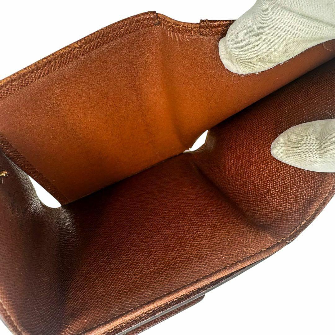 【美品】ルイヴィトン Wホック財布 モノグラム コンパクト 3つ折りSP0042