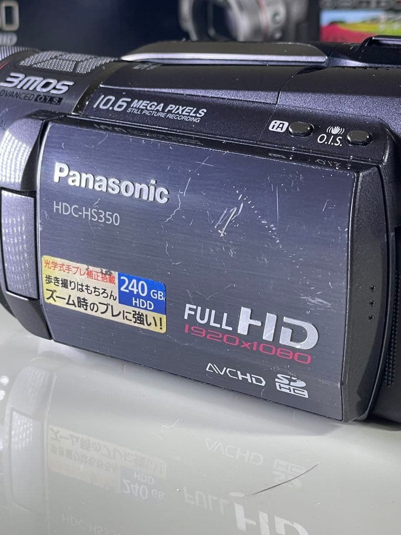【値下げ】HDC-HS350 SD/HDD ワイコンレンズ&大容量バッテリー付き