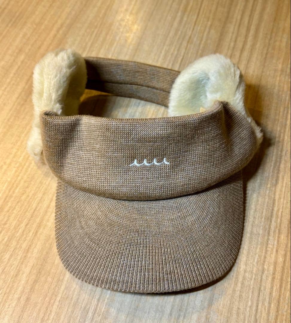 ほぼ新品　ムータマリン　イヤーマフ　ニットバイザー