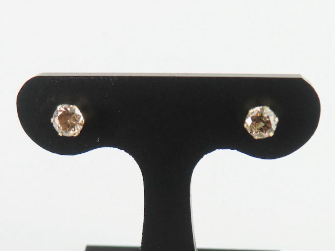 ま*き様 【本物保証】K18YG 天然ダイヤモンド ピアス｜計0.36ct 各0