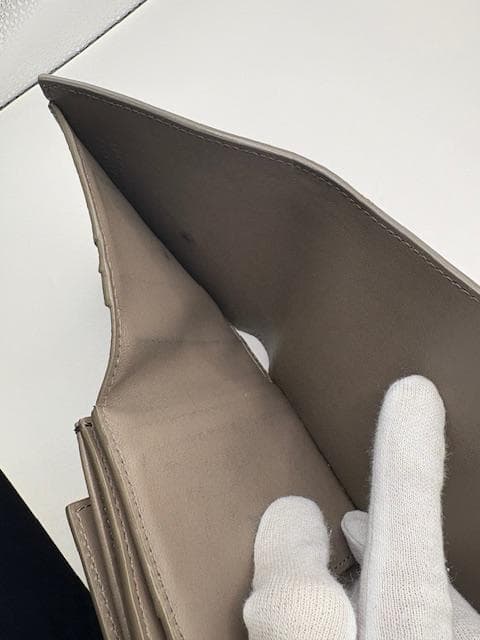 現行品 セリーヌ Celine トリオンフ　コンパクトウォレット グレー 財布