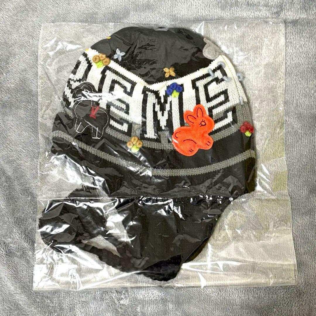 Supreme Felt Applique Earflap Beanie 黒