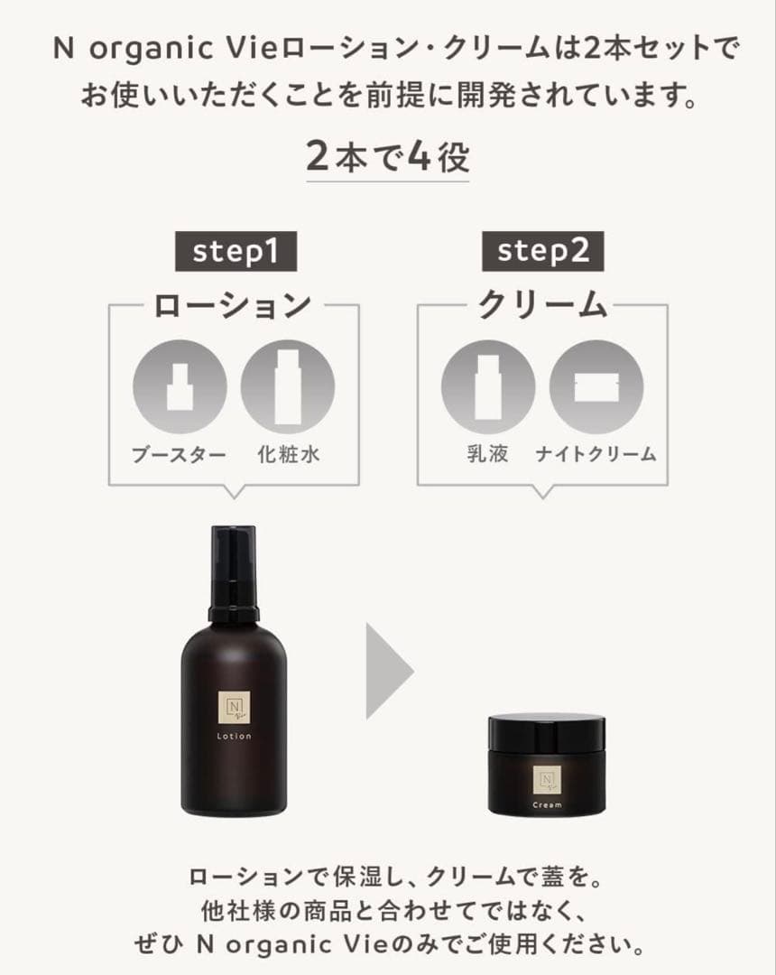 ゆ*ん様 Nオーガニックvie スキンケア4点　洗顔フォーム・化粧水・クリーム・