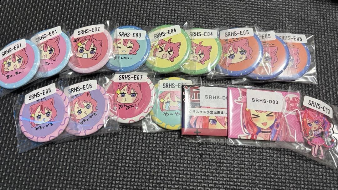 宙星ぱる 缶バッジ アクリルスタンド 直筆サイン Tシャツセット ストグラ