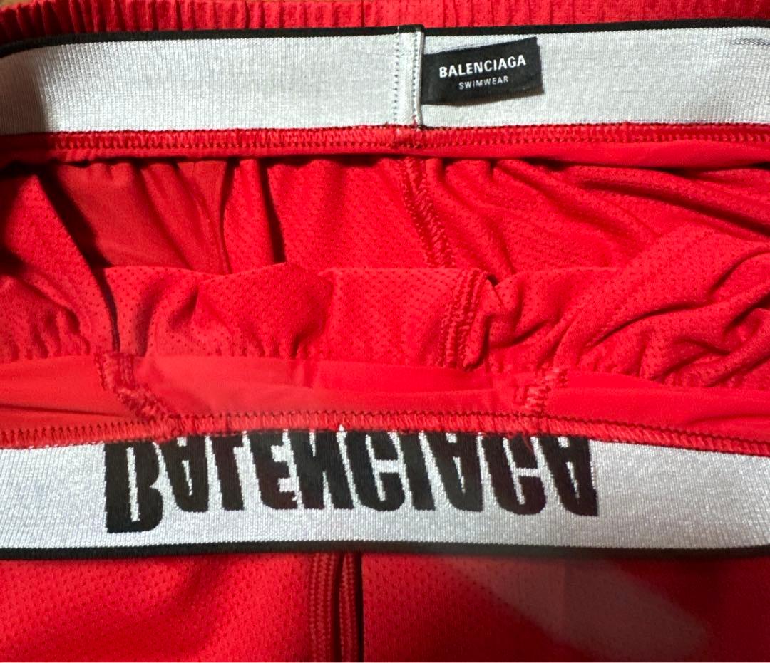 BALENCIAGA バレンシアガ　水着　赤　XS