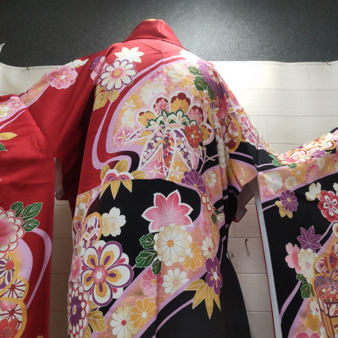 美品　ジョイフル恵利　振袖　長襦袢　帯　セット　着物　KJ05
