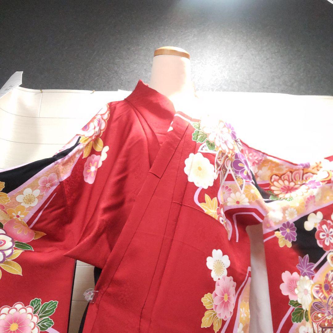 美品　ジョイフル恵利　振袖　長襦袢　帯　セット　着物　KJ05